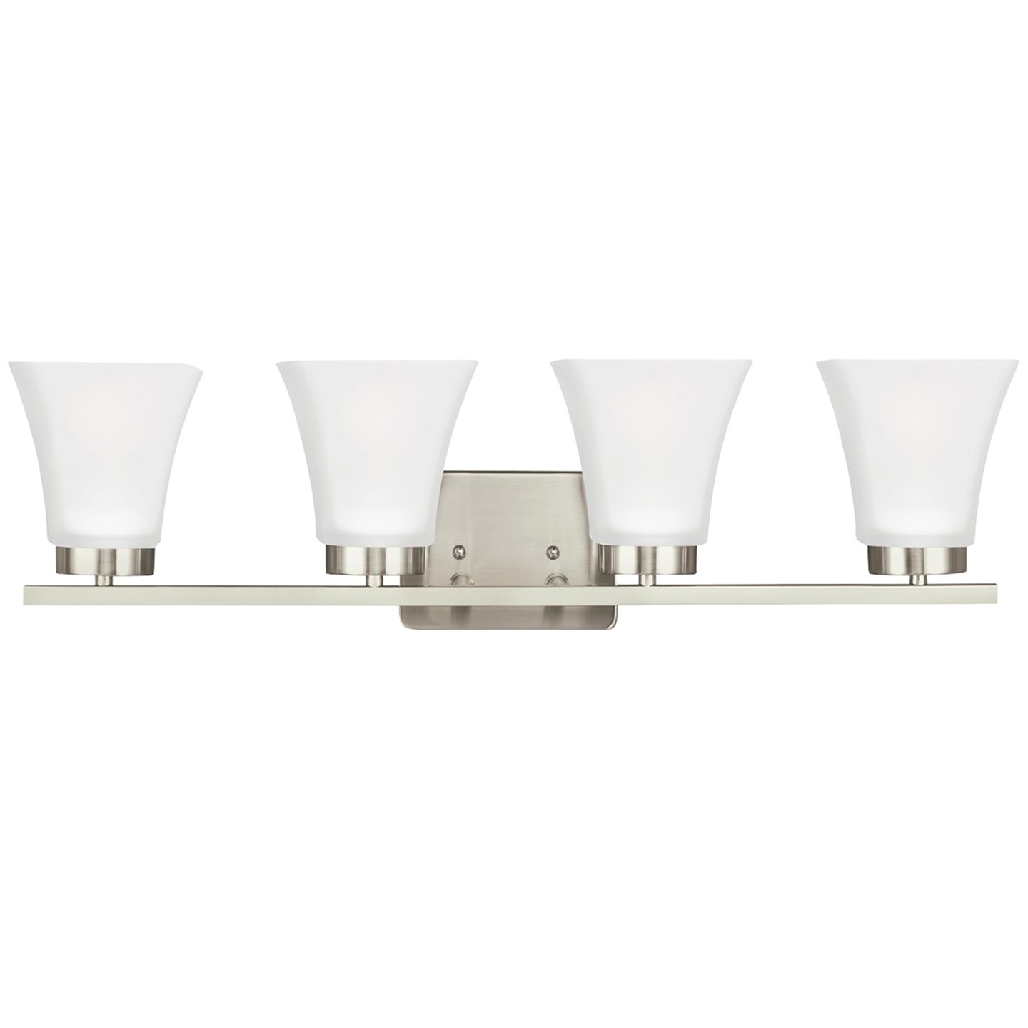 Generation Lighting. Bayfield Four Light Wall / Bath in Brushed Nickel - 4411604EN3-962
