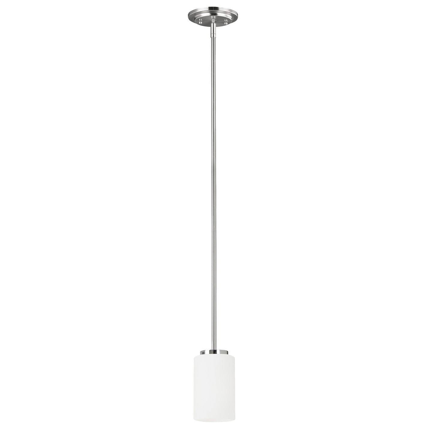 Generation Lighting. Oslo One Light Mini-Pendant in Chrome - 61160EN3-05
