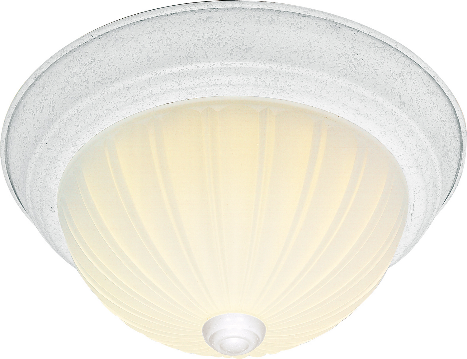 NUVO 76-129 3 LIGHT - 15" - FLUSH MOUNT - FROSTED MELON GLASS FROSTED GLASS CEILING FIXTURE 3-60A