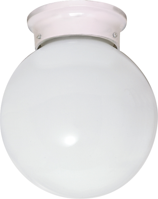 NUVO 77-947 1 LIGHT - 6" - CEILING FIXTURE - WHITE BALL