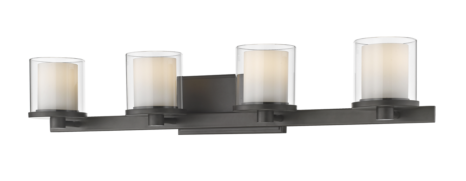 LED Vanity by Z-Lite - Schema Collection, Bronze Finish - 1918-4V-BRZ-LED