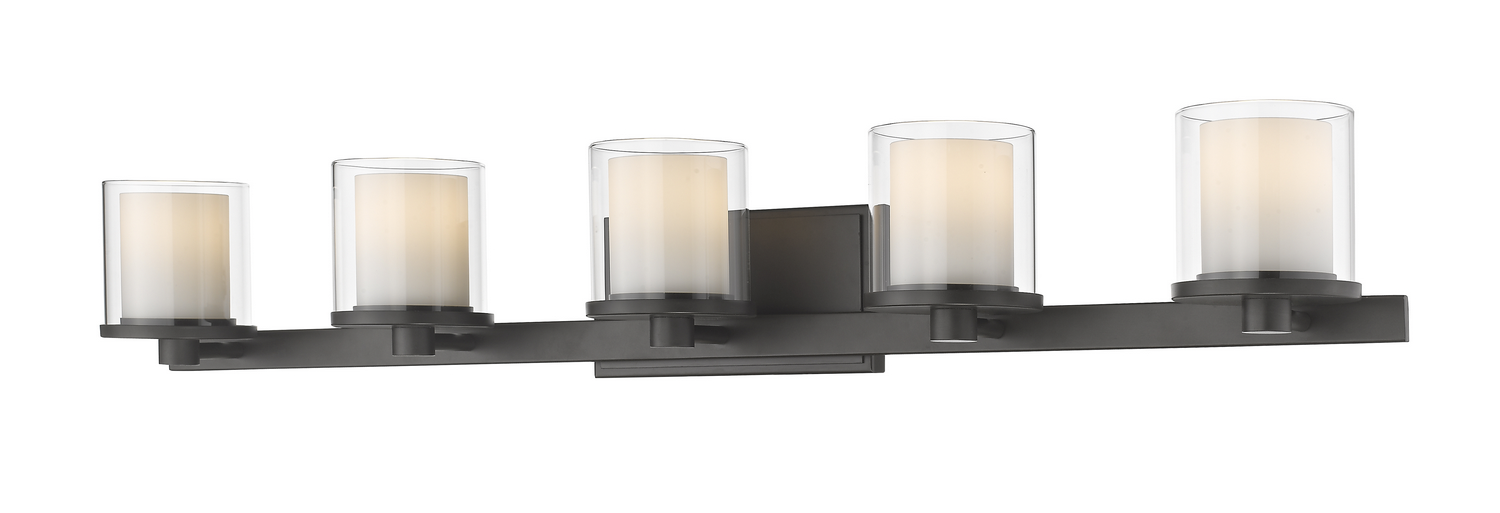 LED Vanity by Z-Lite - Schema Collection, Bronze Finish - 1918-5V-BRZ-LED