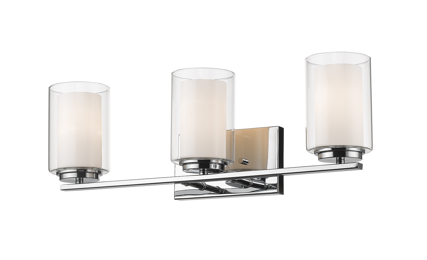 Three Light Vanity by Z-Lite - Willow Collection, Chrome Finish - 426-3V-CH