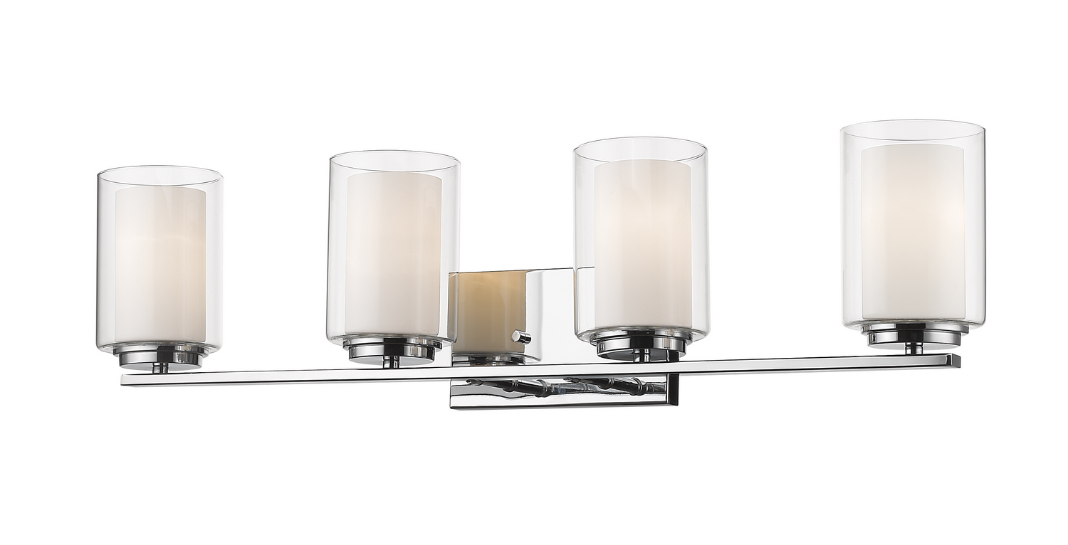 Four Light Vanity by Z-Lite - Willow Collection, Chrome Finish - 426-4V-CH