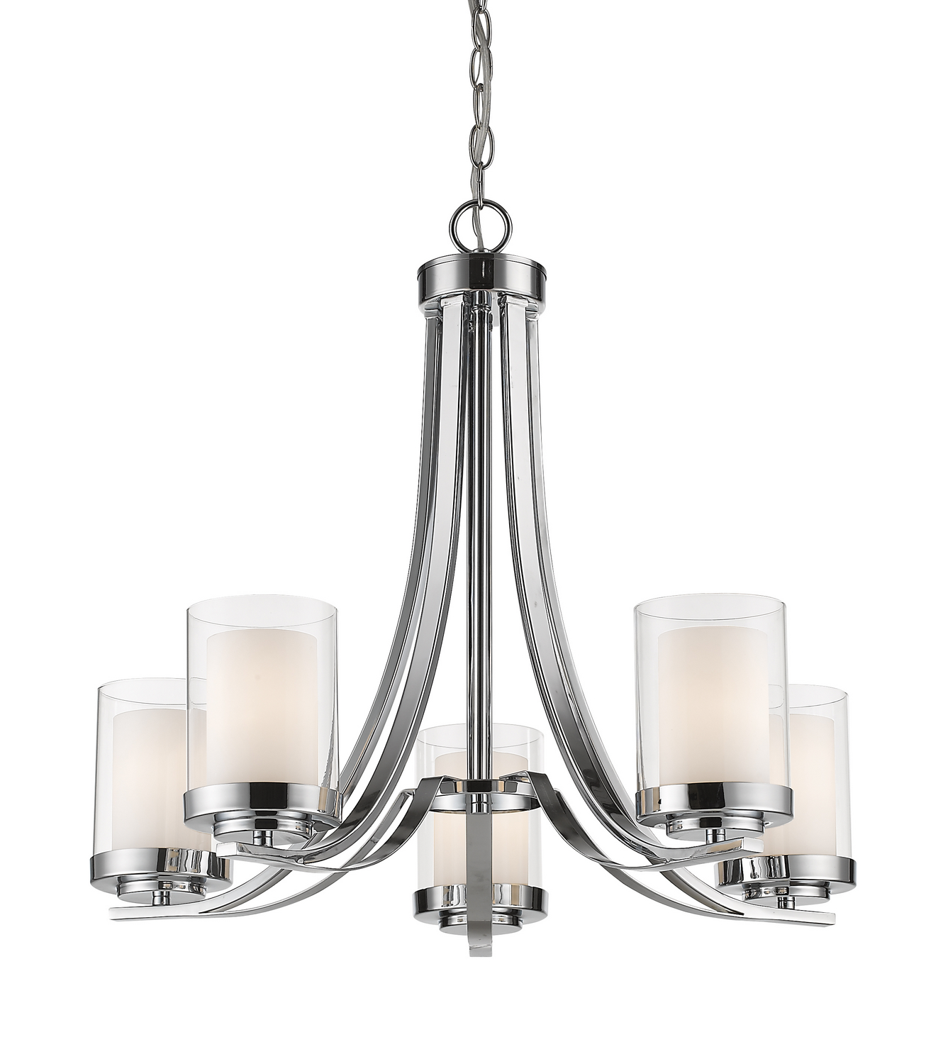 Five Light Chandelier by Z-Lite - Willow Collection, Chrome Finish - 426-5-CH