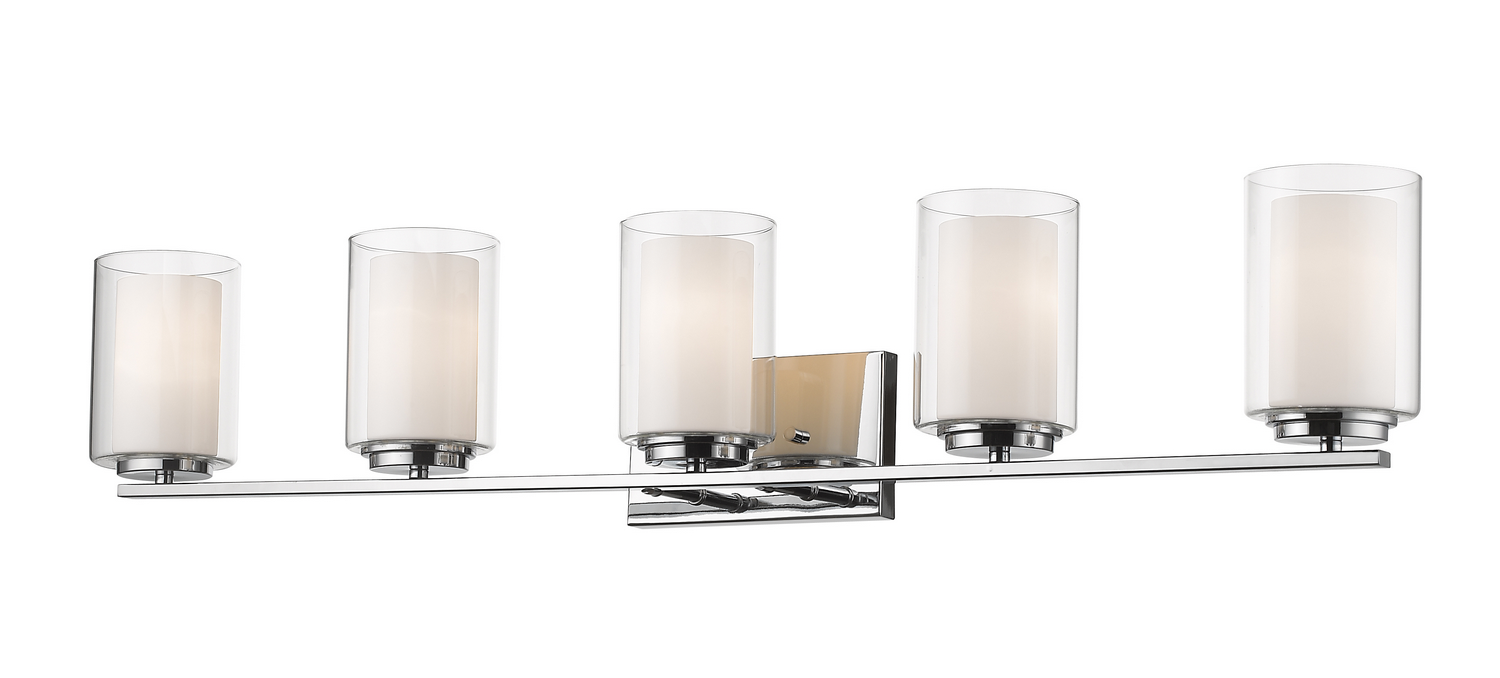 Five Light Vanity by Z-Lite - Willow Collection, Chrome Finish - 426-5V-CH