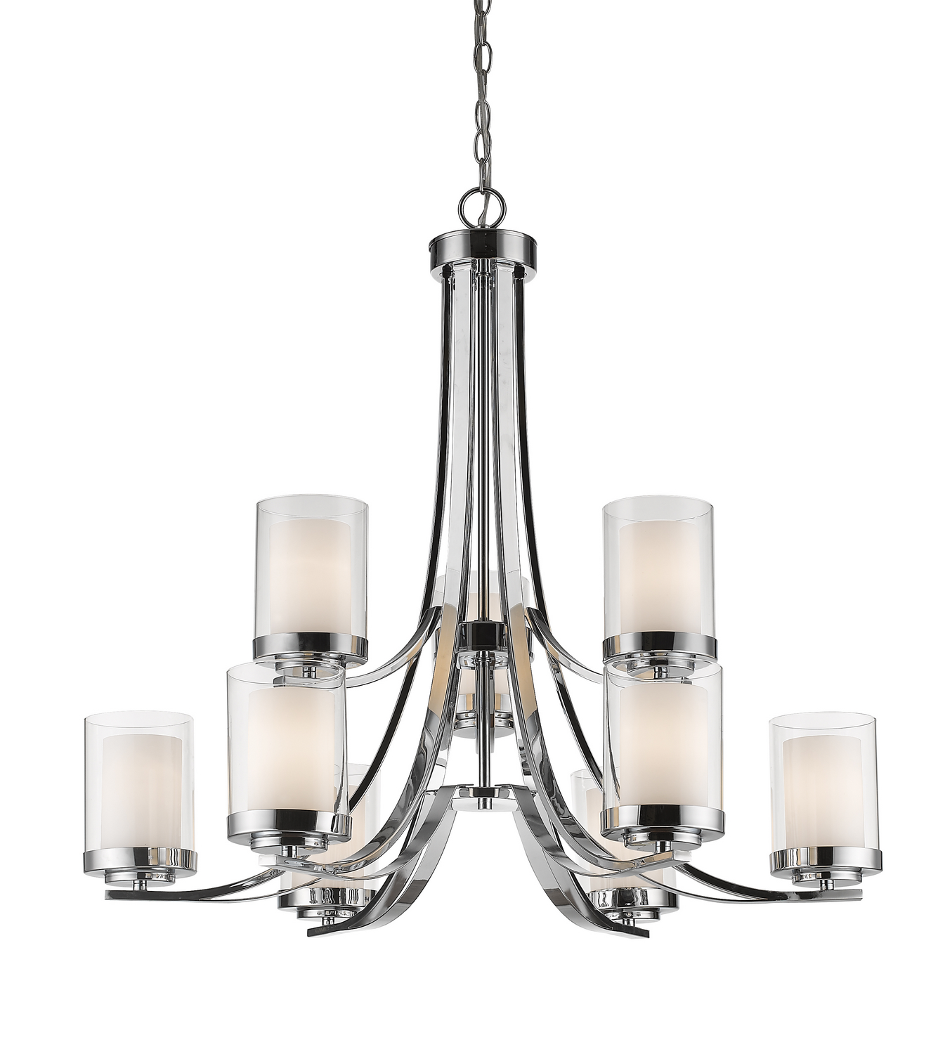 Nine Light Chandelier by Z-Lite - Willow Collection, Chrome Finish - 426-9-CH