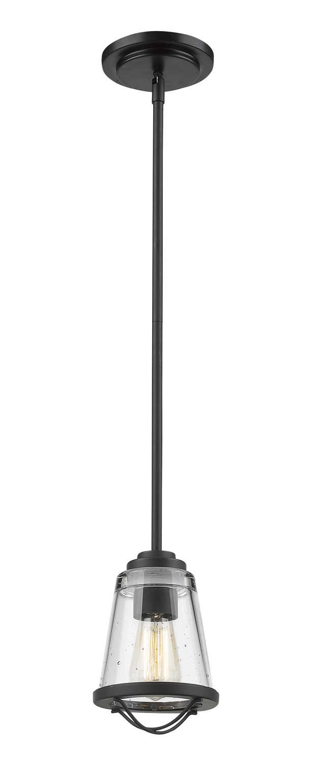 One Light Pendant by Z-Lite - Mariner Collection, Bronze Finish - 444MP-BRZ