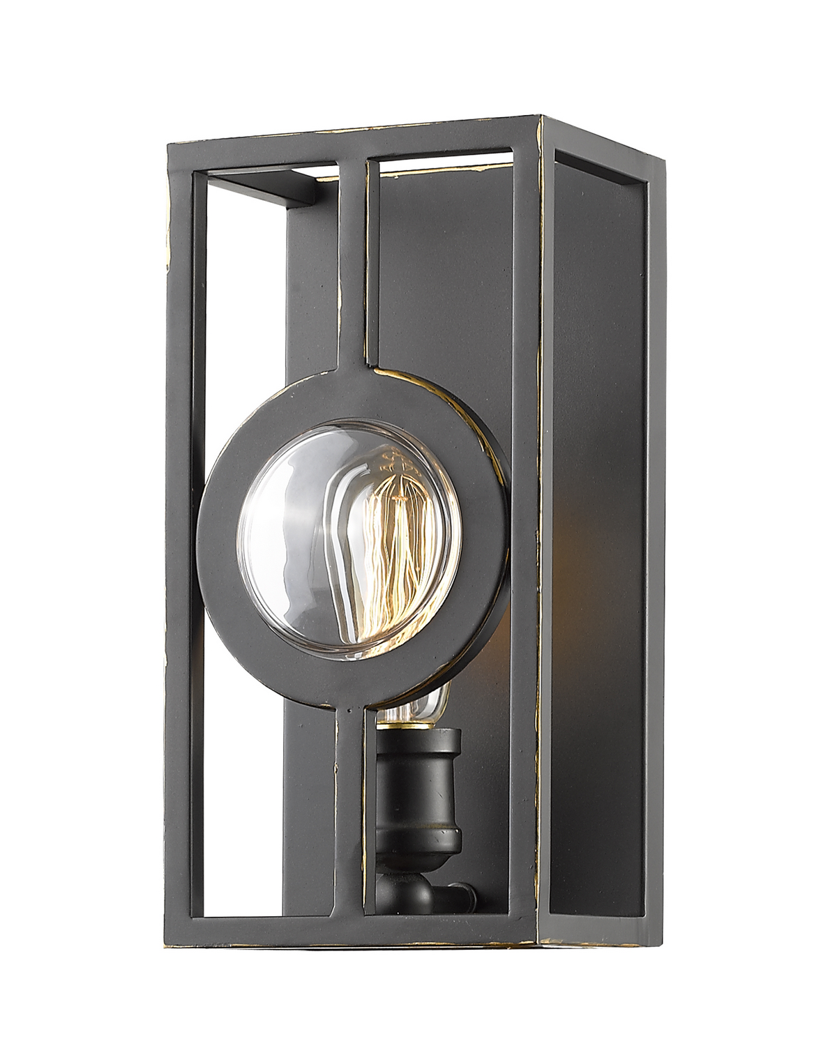 One Light Wall Sconce by Z-Lite - Port Collection, Olde Bronze Finish - 448-1S-A-OB
