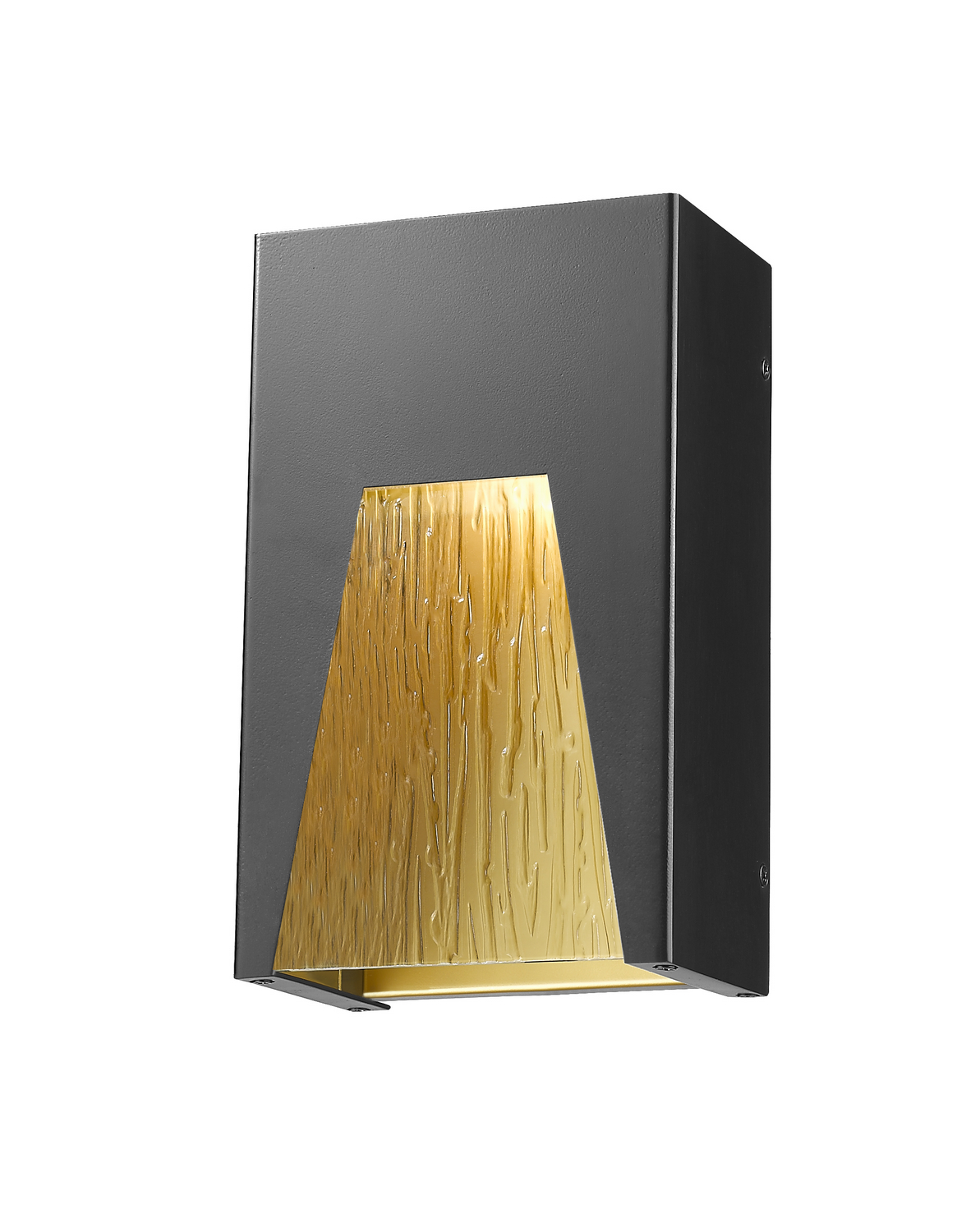 LED Outdoor Wall Mount by Z-Lite - Millenial Collection, Black Gold Finish - 561S-BK-GD-CSL-LED