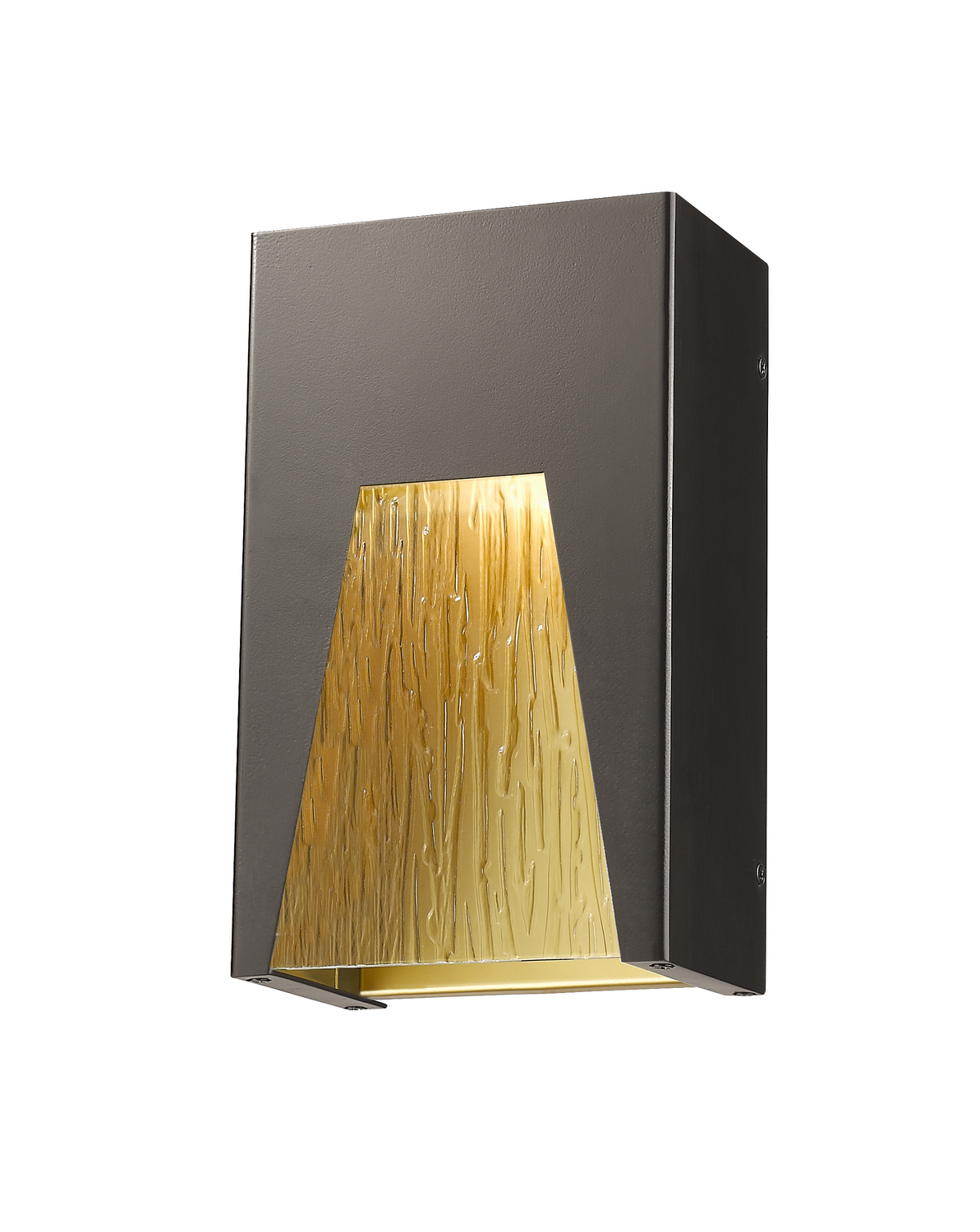 LED Outdoor Wall Mount by Z-Lite - Millenial Collection, Bronze Gold Finish - 561S-DBZ-GD-CSL-LED