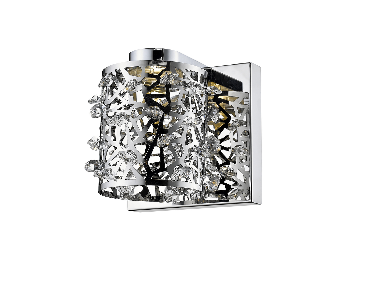 LED Wall Sconce by Z-Lite - Fortuna Collection, Chrome Finish - 906-1S-LED