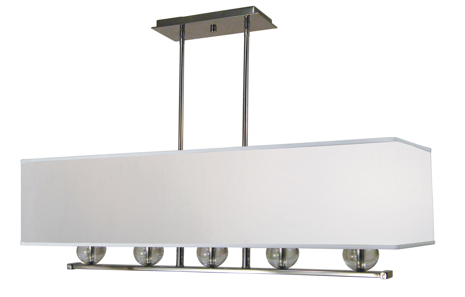 Framburg Glamour Five Light Chandelier in Polished Nickel - 4995 PN