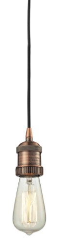 One Light Cord Set by Innovations - Franklin Restoration Collection, Antique Copper Finish - 199-AC