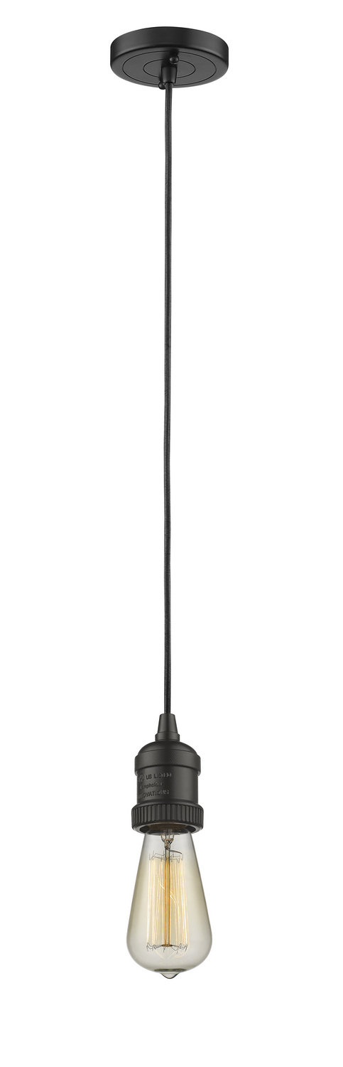 One Light Mini Pendant by Innovations - Franklin Restoration Collection, Oil Rubbed Bronze Finish - 200C-OB