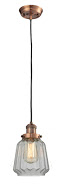 One Light Mini Pendant by Innovations - Franklin Restoration Collection, Antique Copper Finish - 201C-AC-G142