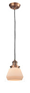 One Light Mini Pendant by Innovations - Franklin Restoration Collection, Antique Copper Finish - 201C-AC-G171