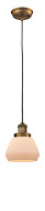 One Light Mini Pendant by Innovations - Franklin Restoration Collection, Brushed Brass Finish - 201C-BB-G171