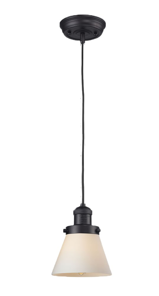 One Light Mini Pendant by Innovations - Franklin Restoration Collection, Brushed Brass Finish - 201C-BB-G61