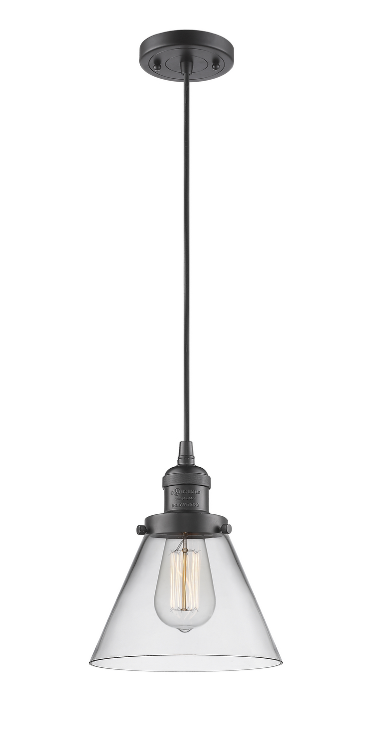 One Light Mini Pendant by Innovations - Franklin Restoration Collection, Oil Rubbed Bronze Finish - 201C-OB-G42
