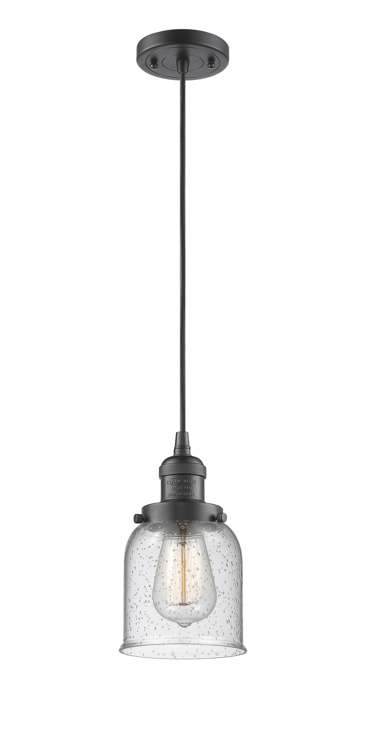 One Light Mini Pendant by Innovations - Franklin Restoration Collection, Oil Rubbed Bronze Finish - 201C-OB-G54