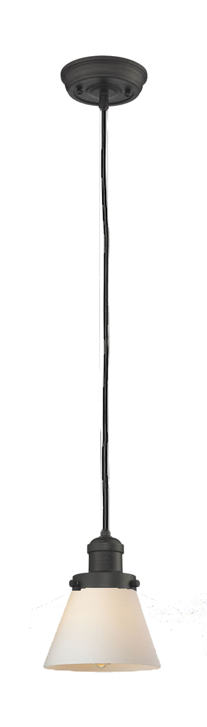 One Light Mini Pendant by Innovations - Franklin Restoration Collection, Oil Rubbed Bronze Finish - 201C-OB-G61