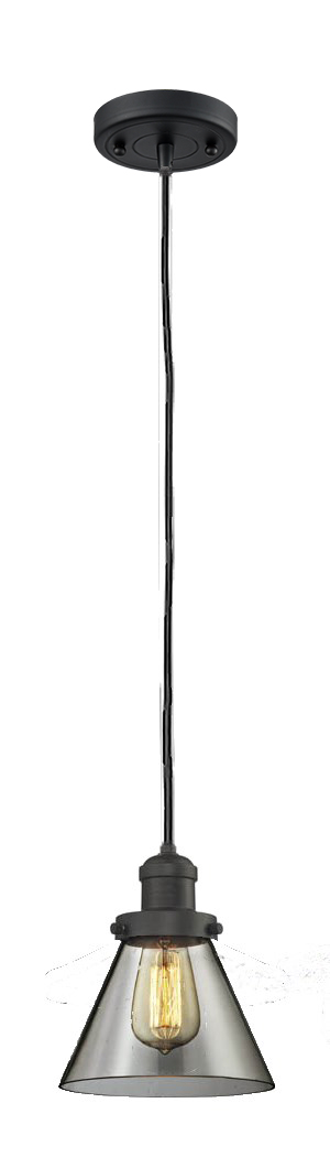 One Light Mini Pendant by Innovations - Franklin Restoration Collection, Oil Rubbed Bronze Finish - 201C-OB-G63