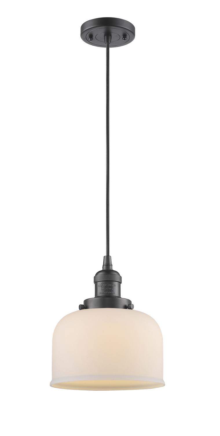 One Light Mini Pendant by Innovations - Franklin Restoration Collection, Oil Rubbed Bronze Finish - 201C-OB-G71