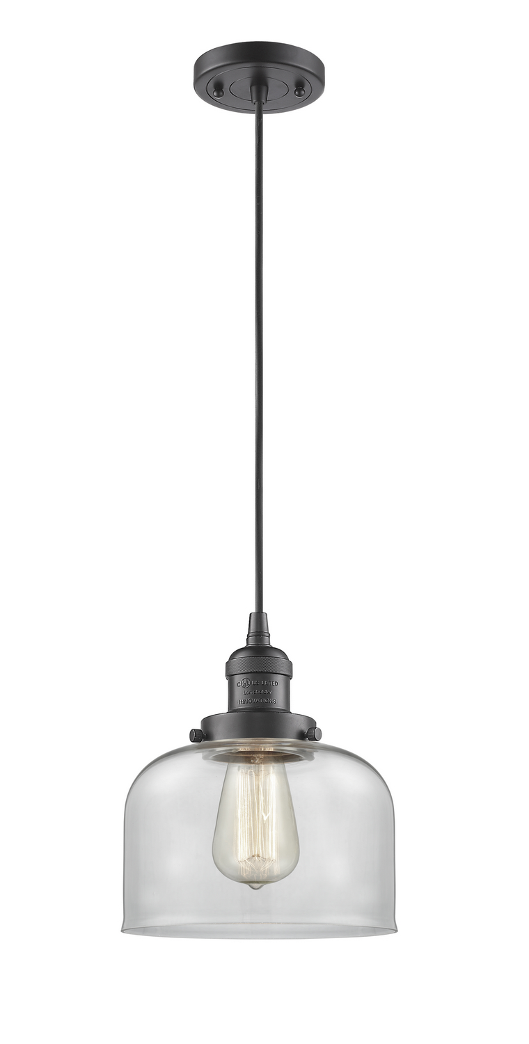 One Light Mini Pendant by Innovations - Franklin Restoration Collection, Oil Rubbed Bronze Finish - 201C-OB-G72