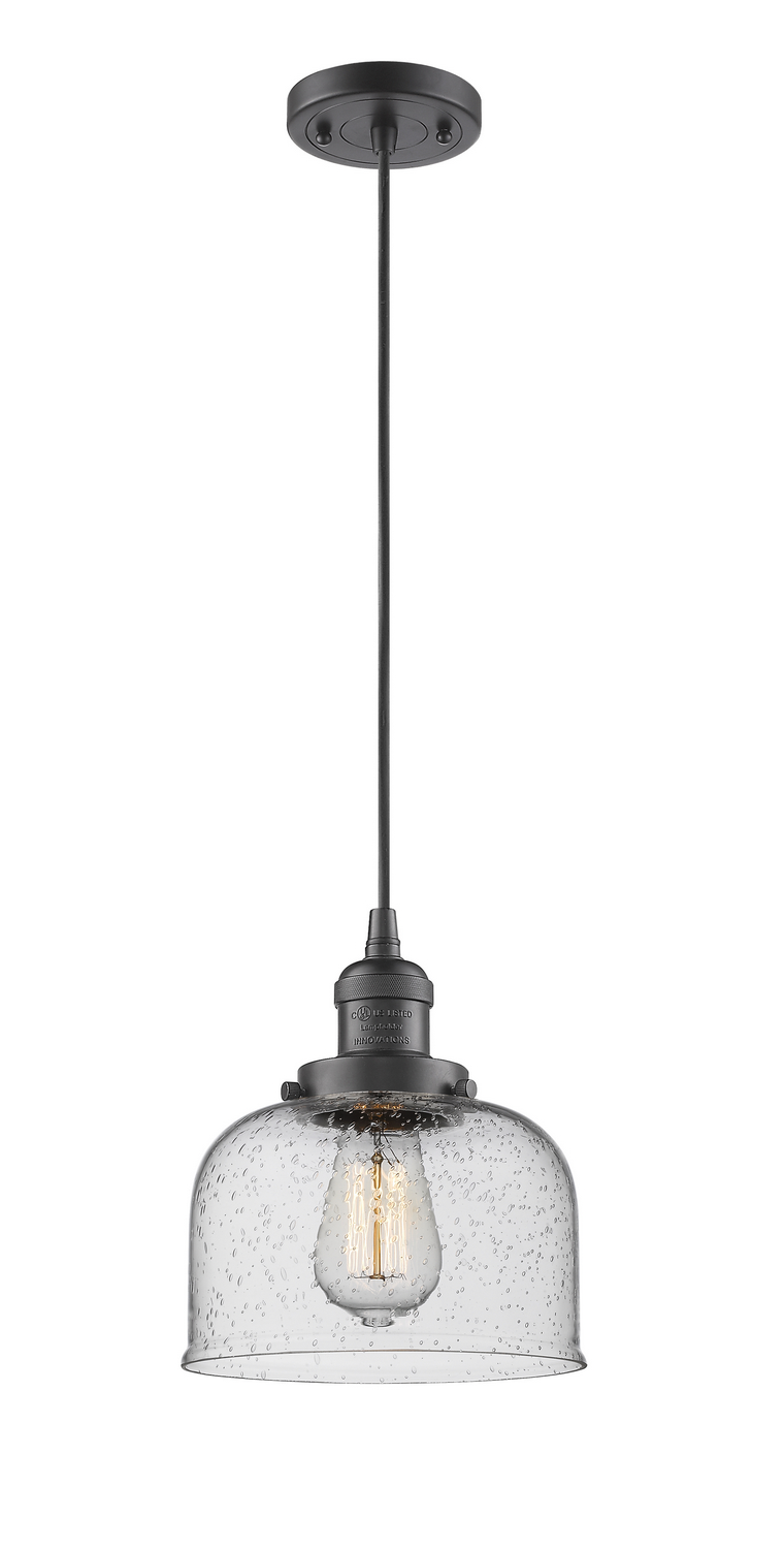 One Light Mini Pendant by Innovations - Franklin Restoration Collection, Oil Rubbed Bronze Finish - 201C-OB-G74