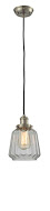 One Light Mini Pendant by Innovations - Franklin Restoration Collection, Brushed Satin Nickel Finish - 201C-SN-G142