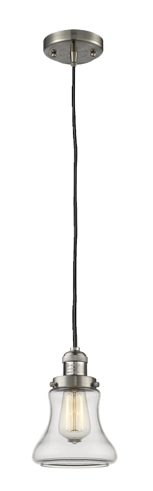 One Light Mini Pendant by Innovations - Franklin Restoration Collection, Brushed Satin Nickel Finish - 201C-SN-G192