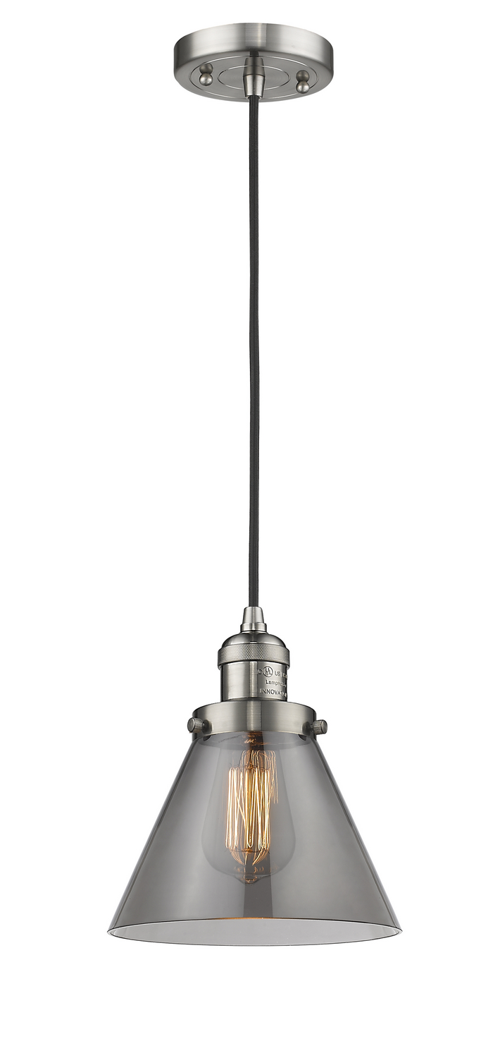 One Light Mini Pendant by Innovations - Franklin Restoration Collection, Brushed Satin Nickel Finish - 201C-SN-G43