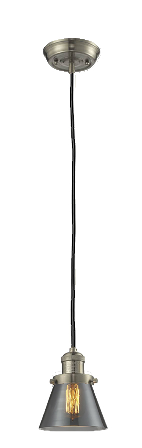 One Light Mini Pendant by Innovations - Franklin Restoration Collection, Brushed Satin Nickel Finish - 201C-SN-G63