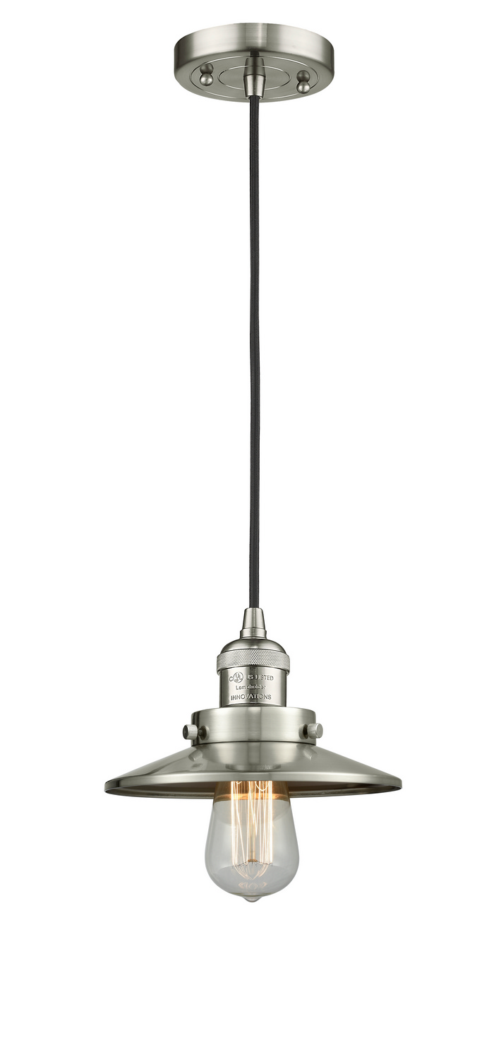One Light Mini Pendant by Innovations - Franklin Restoration Collection, Brushed Satin Nickel Finish - 201C-SN-M2