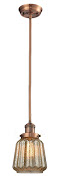 One Light Mini Pendant by Innovations - Franklin Restoration Collection, Antique Copper Finish - 201S-AC-G146