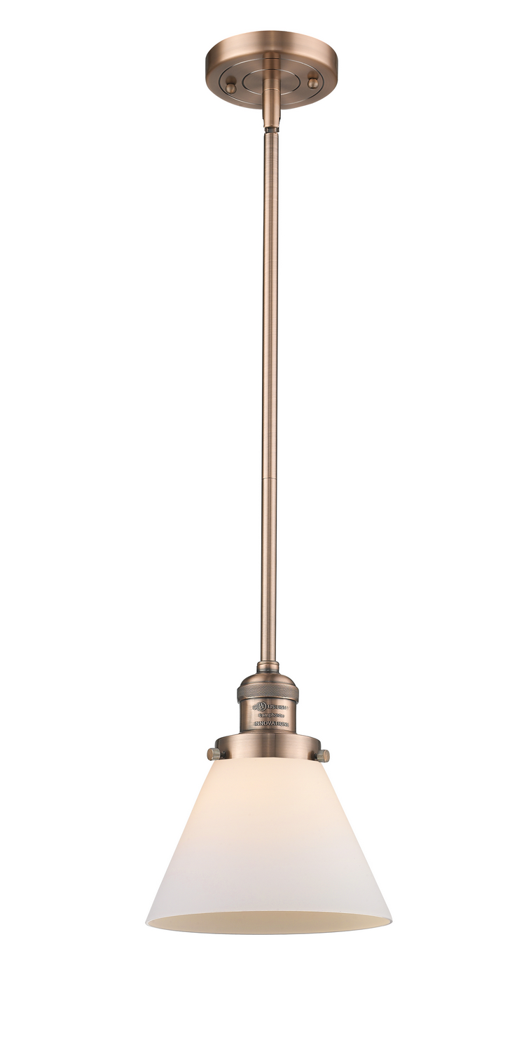 One Light Mini Pendant by Innovations - Franklin Restoration Collection, Antique Copper Finish - 201S-AC-G41