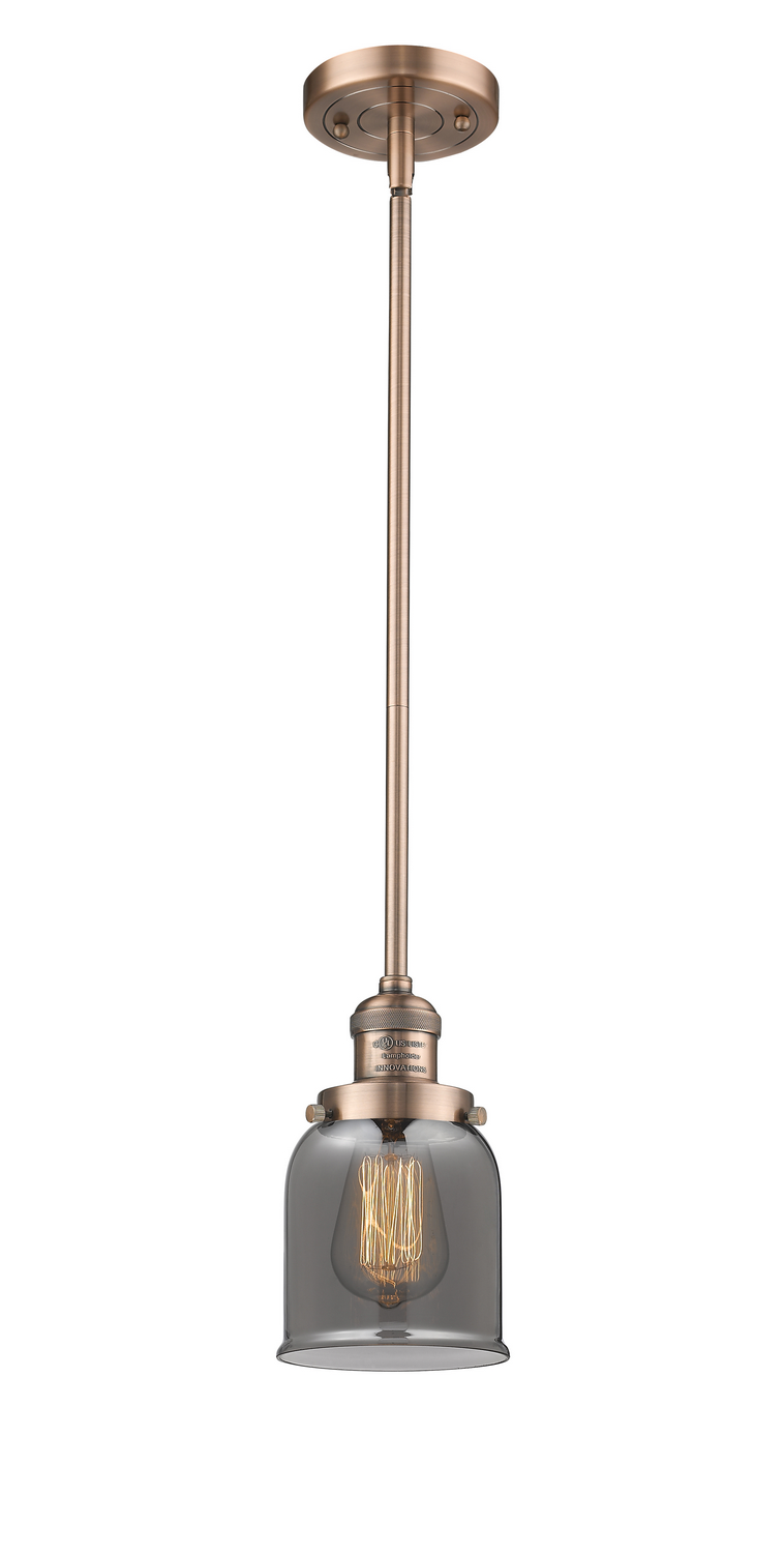 One Light Mini Pendant by Innovations - Franklin Restoration Collection, Antique Copper Finish - 201S-AC-G53