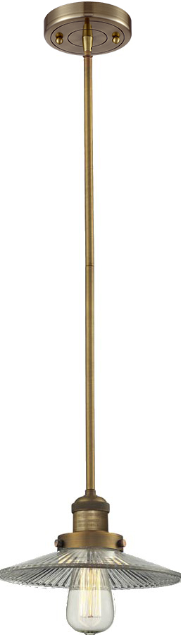 One Light Mini Pendant by Innovations - Franklin Restoration Collection, Brushed Brass Finish - 201S-BB-G2