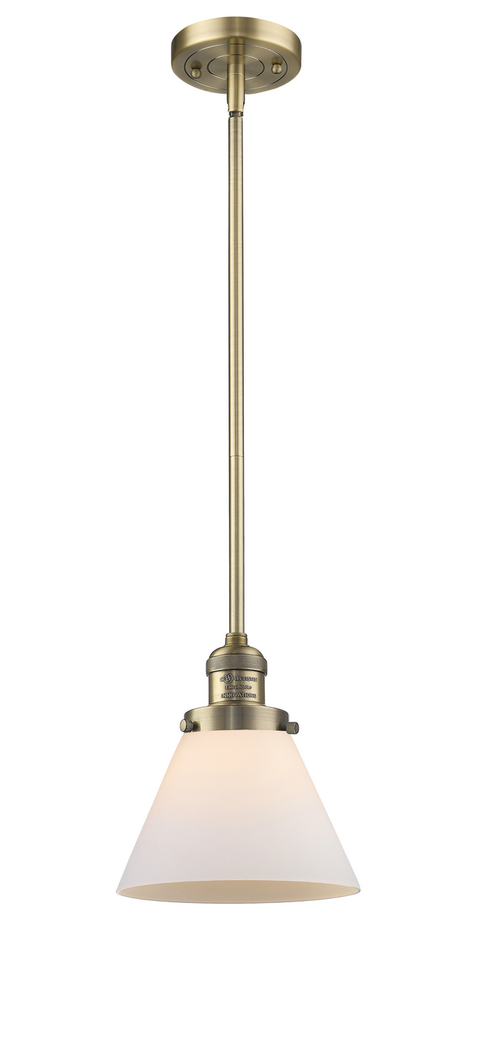 One Light Mini Pendant by Innovations - Franklin Restoration Collection, Brushed Brass Finish - 201S-BB-G41
