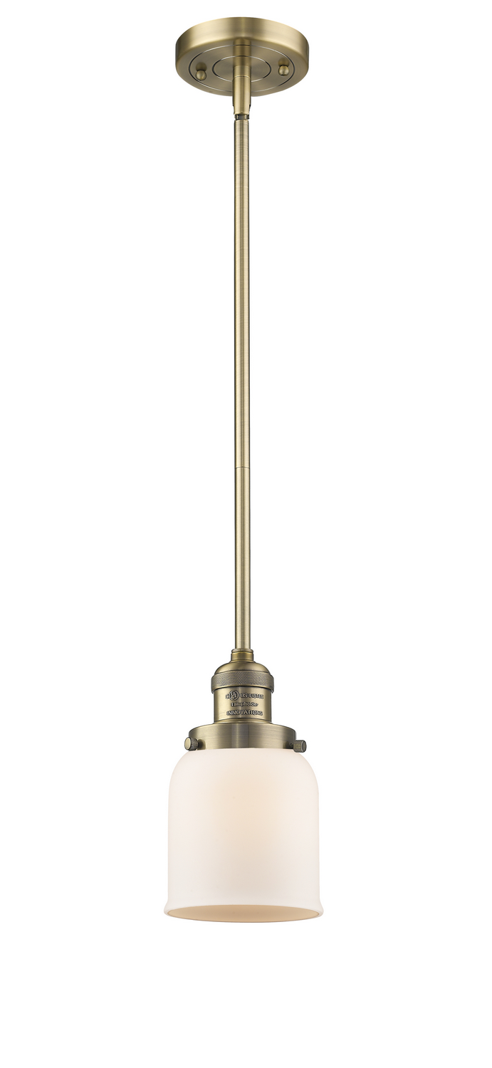 One Light Mini Pendant by Innovations - Franklin Restoration Collection, Brushed Brass Finish - 201S-BB-G51