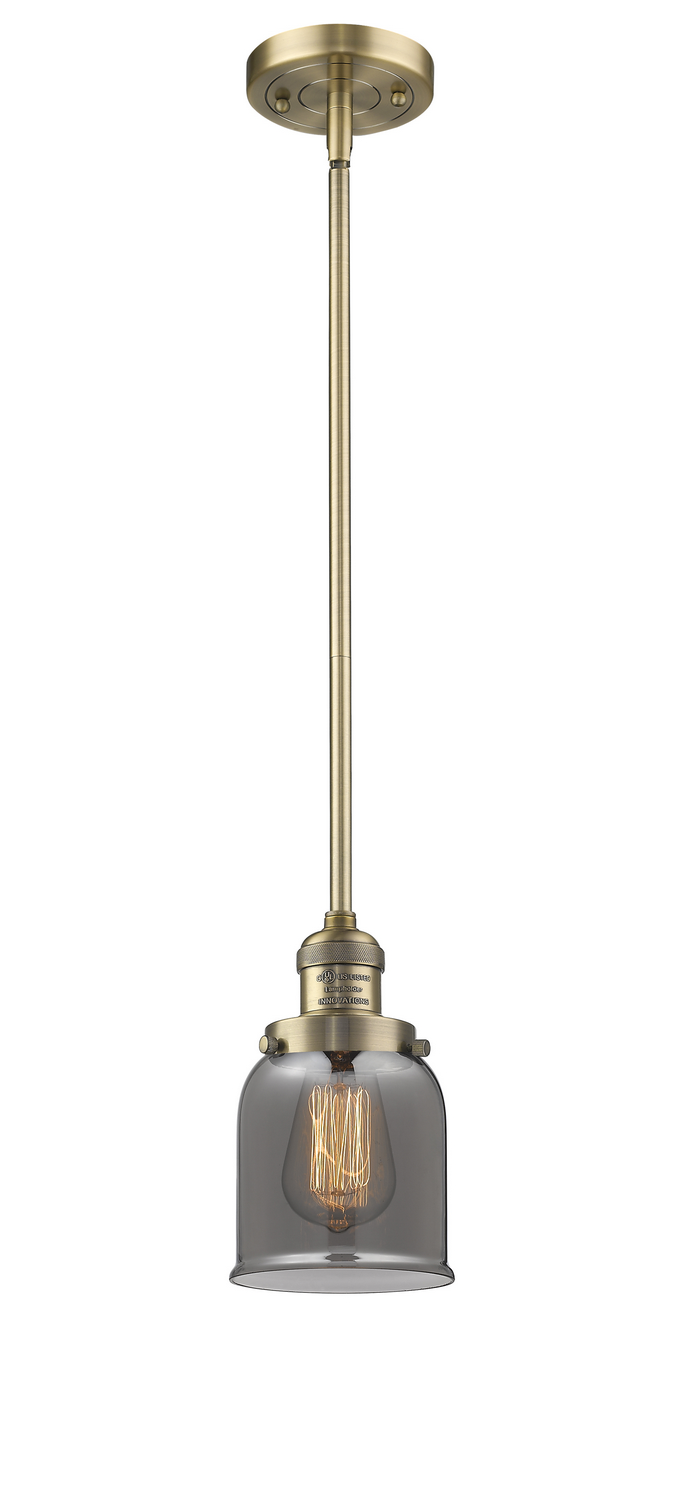 One Light Mini Pendant by Innovations - Franklin Restoration Collection, Brushed Brass Finish - 201S-BB-G53