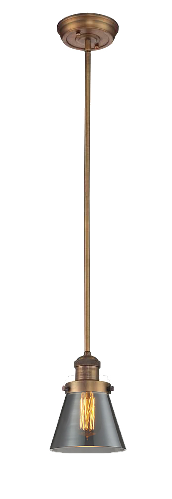 One Light Mini Pendant by Innovations - Franklin Restoration Collection, Brushed Brass Finish - 201S-BB-G63