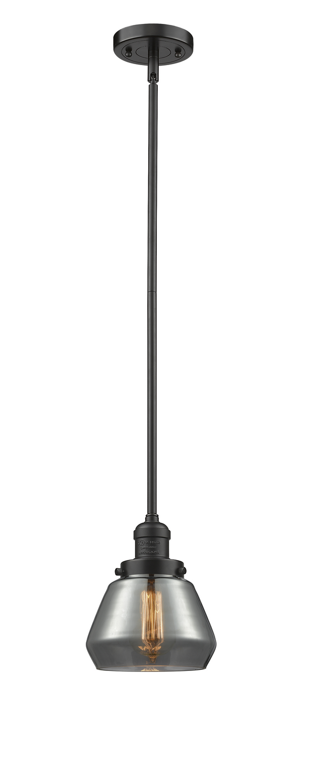 One Light Mini Pendant by Innovations - Franklin Restoration Collection, Oil Rubbed Bronze Finish - 201S-OB-G173