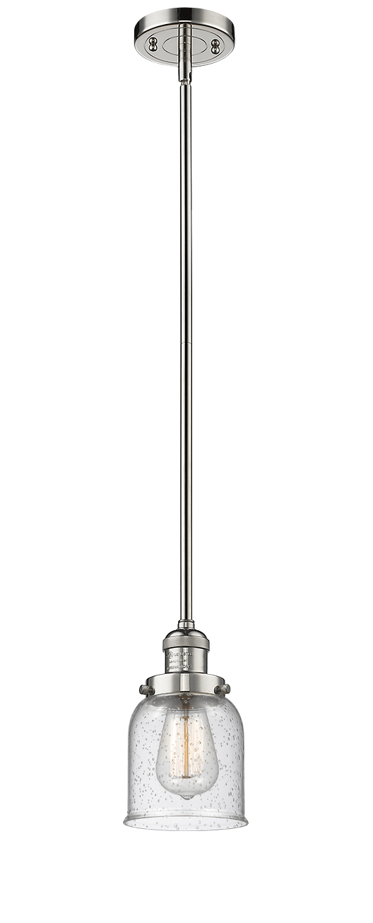 One Light Mini Pendant by Innovations - Franklin Restoration Collection, Polished Nickel Finish - 201S-PN-G54