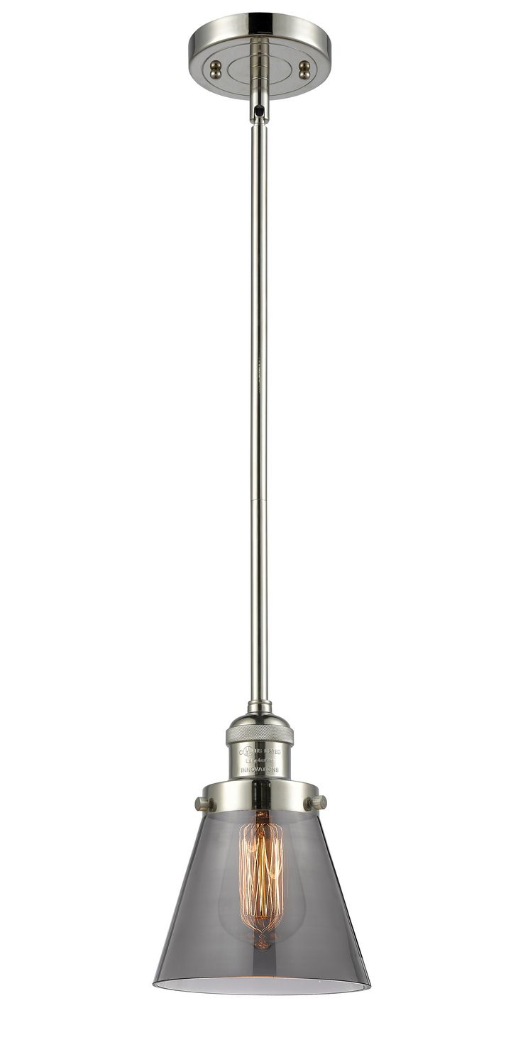 One Light Mini Pendant by Innovations - Franklin Restoration Collection, Polished Nickel Finish - 201S-PN-G63