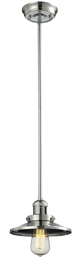 One Light Mini Pendant by Innovations - Franklin Restoration Collection, Polished Nickel Finish - 201S-PN-M1