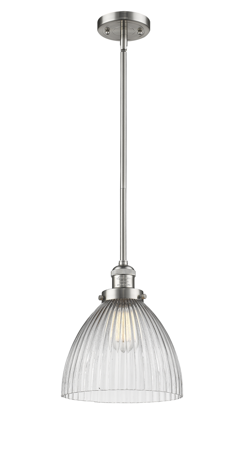 One Light Mini Pendant by Innovations - Franklin Restoration Collection, Brushed Satin Nickel Finish - 201S-SN-G222