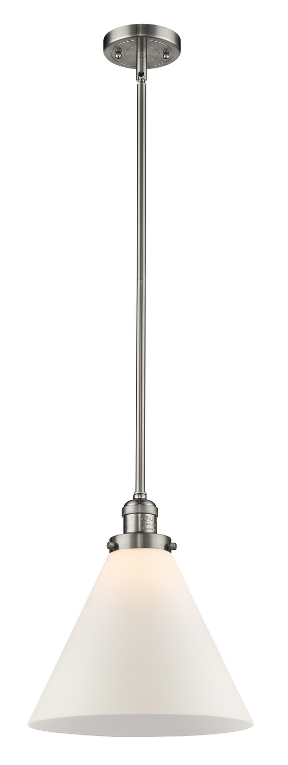 One Light Mini Pendant by Innovations - Franklin Restoration Collection, Brushed Satin Nickel Finish - 201S-SN-G41-L