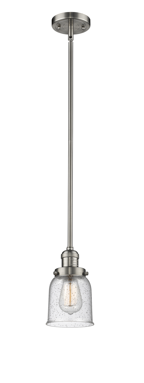 One Light Mini Pendant by Innovations - Franklin Restoration Collection, Brushed Satin Nickel Finish - 201S-SN-G54